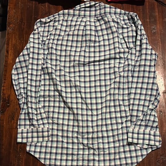 VINEYARD VINES EUC MENS BLUE WHITE SHIRT TOP CASUAL DRESSY FALL WINTER SIZE L - Picture 2 of 4